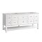 James Martin Vanities Breckenridge 72in Double Vanity, Bright White w/ 3 CM Eternal Jasmine Pearl Top 330-V72-BW-3EJP - alternate 2